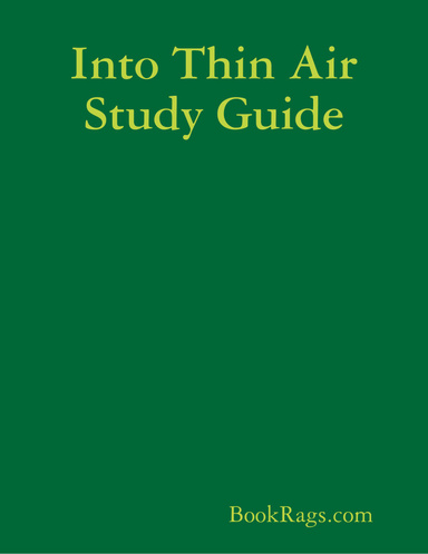 Into Thin Air Study Guide