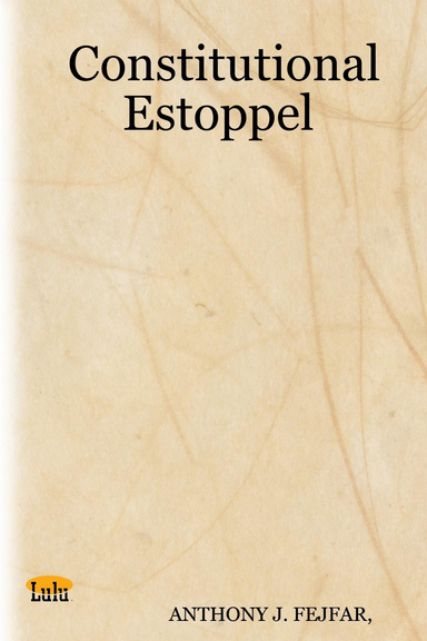 Constitutional Estoppel