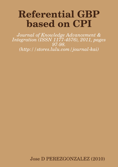 Referential GBP based on CPI