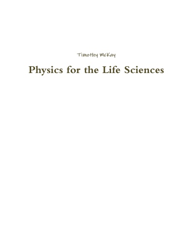 Physics for the Life Sciences