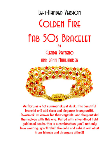 Golden Fire Fab 50's Bracelet for Left-Handers