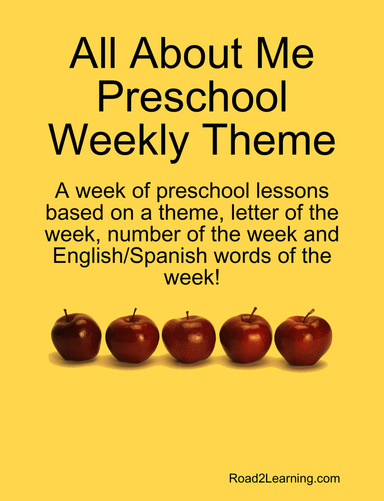 All About Me Preschool Weekly Theme