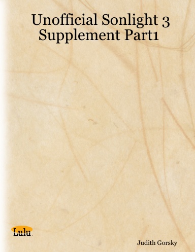 Unofficial Sonlight 3 Supplement Part1