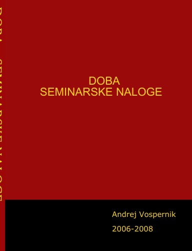 SEMINARSKE NALOGE - DOBA