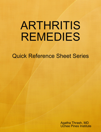 Arthritis To-Go Sheet