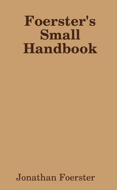 Foerster's Small Handbook