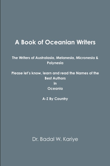 A Book of Oceanian Writers
