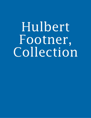 Hulbert Footner, Collection