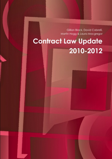 Contract Law Update 2010-2012