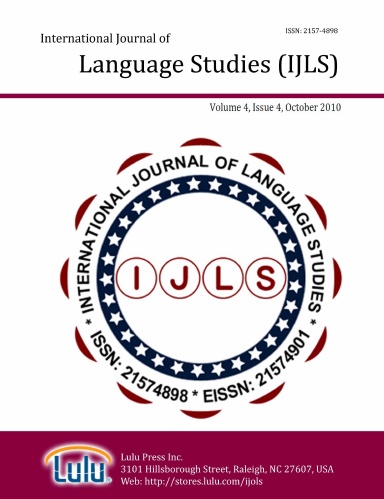 International Journal of Language Studies (IJLS) – volume 4(4)
