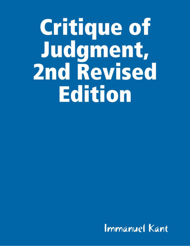 Critique of Judgment, 2nd Revised Edition