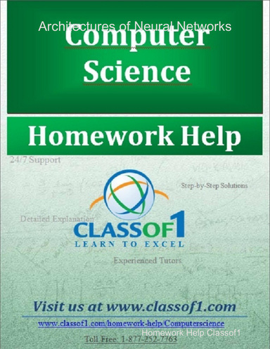 Architectures of Neural Networks