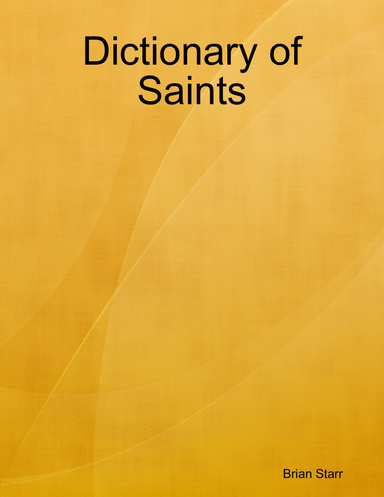 Dictionary of Saints