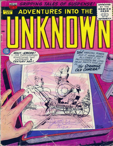 Adventures into the Unknown Number 104 Horror Comic Book