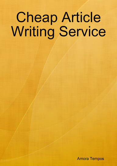 Cheap Article Writing Service