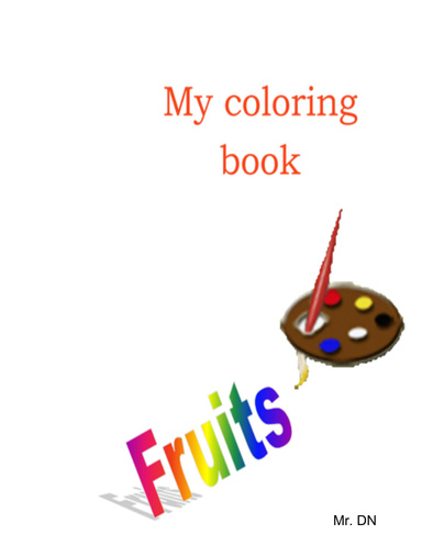 My coloring book-Fruits!