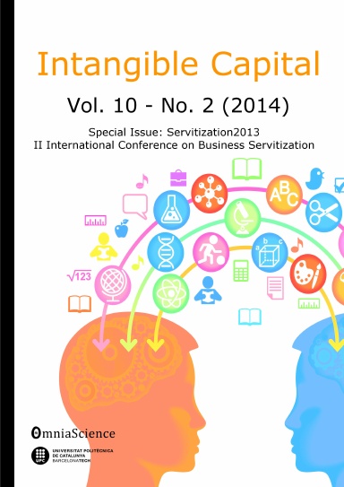 Intangible Capital - Vol 10, No 2 (2014). Special Issue-Servitization2013