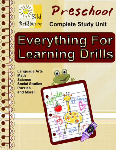 Everything For Learning Drills - Preschool Unit