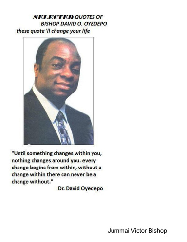 "SELECTED QUOTES OF BISHOP DAVID O.OYEDEPO"