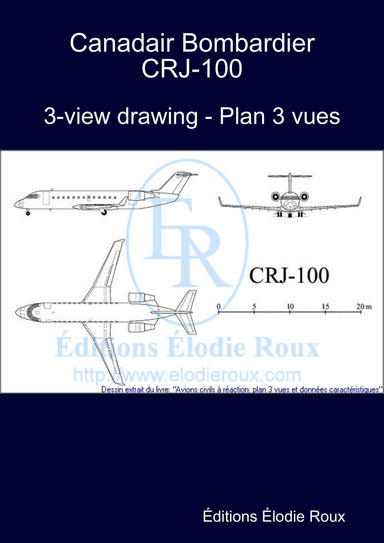 3-view drawing - Plan 3 vues - Canadair Bombardier CRJ-100