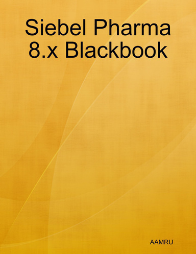 Siebel Pharma 8.x Blackbook