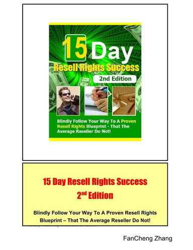 15 Day Resell Rights Success