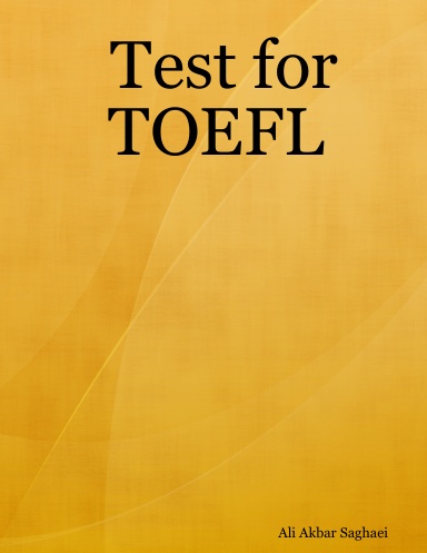 Test for TOEFL
