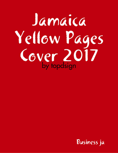 Jamaica Yellow Pages Cover 2017