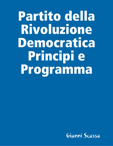 Partito della Rivoluzione Democratica Principi e Programma