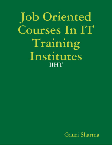 Job Oriented Courses In Computer Training Institutes