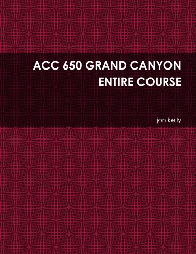 ACC 650 GRAND CANYON ENTIRE COURSE