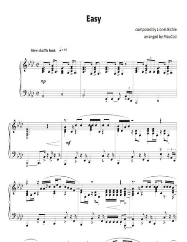 Easy (piano sheet music)