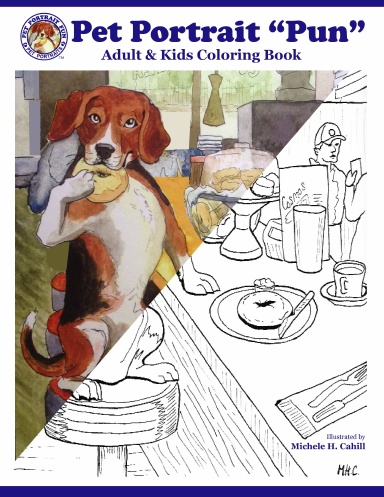 Pet Portrait Pun- The Adult Coloring Book