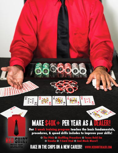 Red Shirt Dealing: Become a Poker Dealer