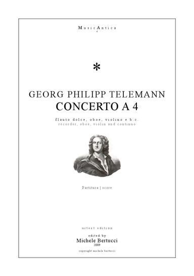 Telemann - Concerto a 4 | flauto, oboe, violino e bc