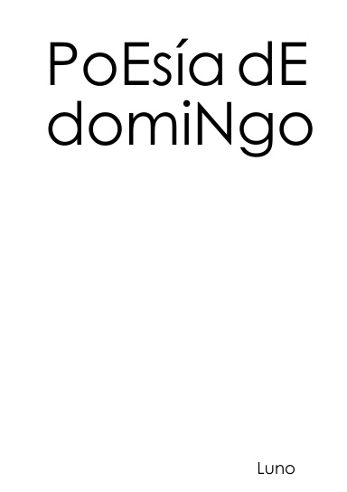 Poesía de domingo