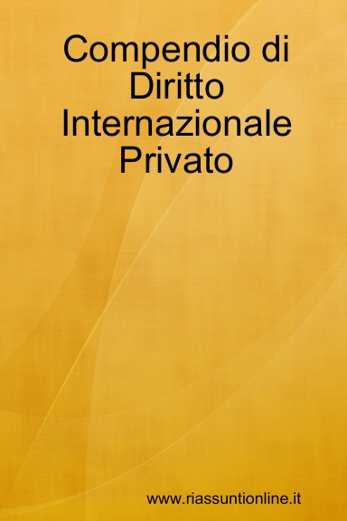 Compendio di Diritto Internazionale Privato