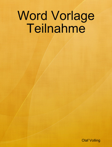 Word Vorlage Teilnahme