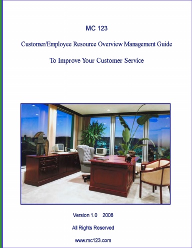 MC123 Customer/Employee Resource Overview Management Guide