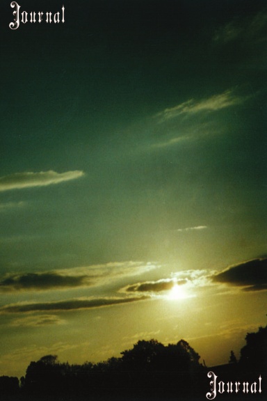 Green & Gold Sunset Journal