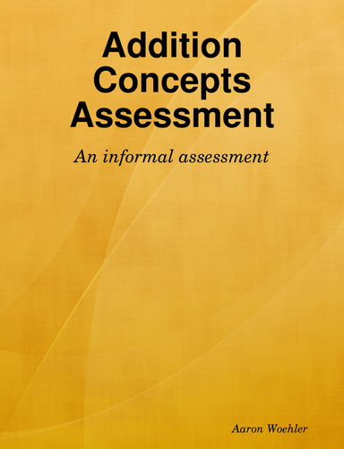 Addition Concepts Assessment
