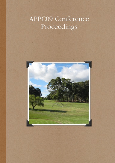 APPC09 Conference Proceedings