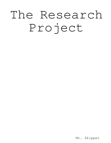 The Research Project