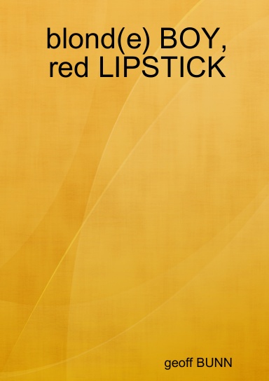 blond(e) BOY, red LIPSTICK