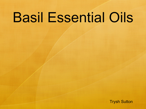Basil Essential Oils