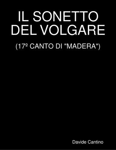 IL SONETTO DEL VOLGARE (17º CANTO DI "MADERA")