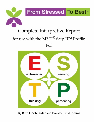 Complete ESTP Interpretive Report For Use With The