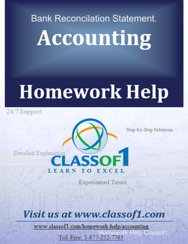 Bank Reconcilation Statement.