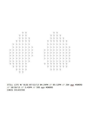 STILL LIFE W/ BLOG 07/12/13 04:24PM // 05:12PM // 264 pgs MSWORD // 10/18/13 // 3:45PM // 595 pgs MSWORD