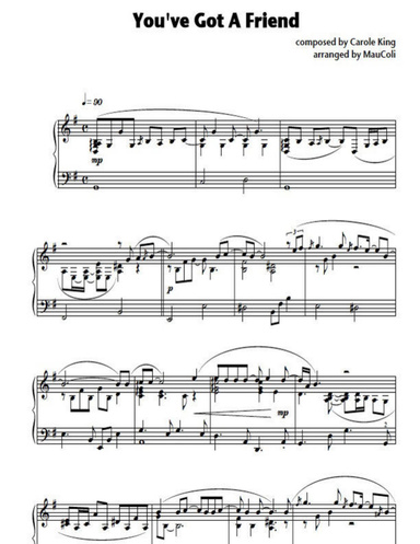 You've Got A Friend (piano sheet music)